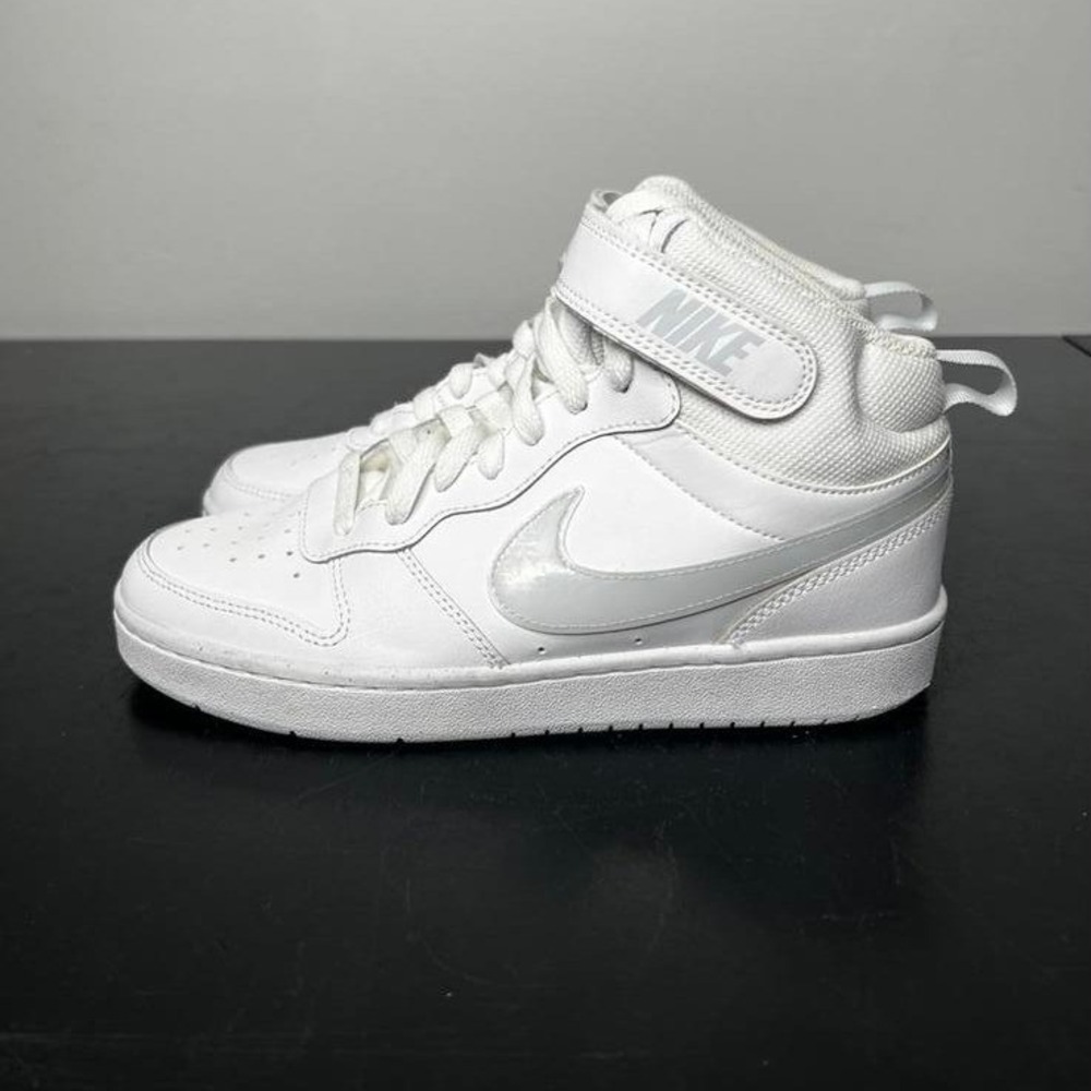 Nike Court Borough Mid 2 White White CD7782-109 Size 6Y